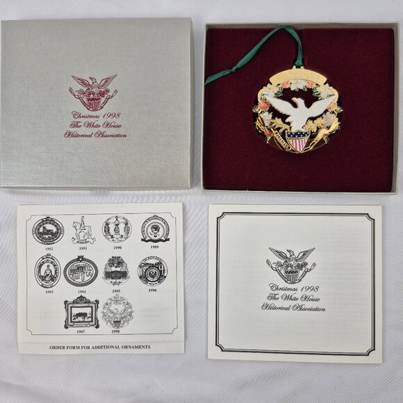 1998 Official White House Christmas Ornament Commemorates the 15th President - Picture 1 of 16